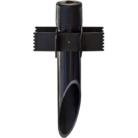 Feeltheglow 2.5 x 0.5 in. PVC Ground Post Spike - Black FE989115